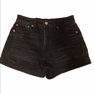 american eagle high waisted denim shorts